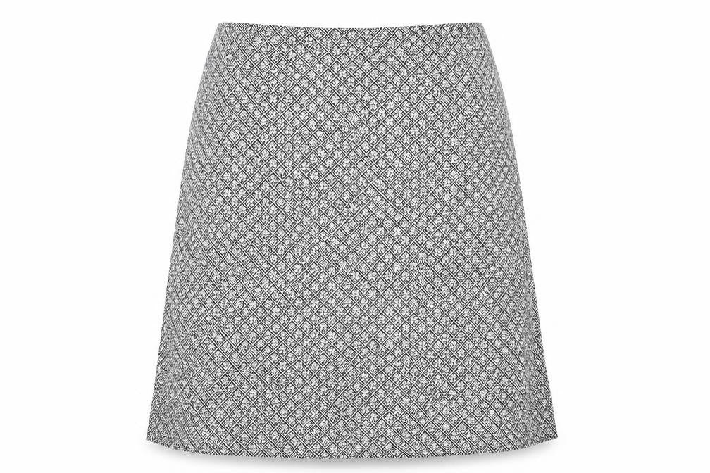Front view of Marks & Spencer Women's A-Line Geometric Skirt, size 22