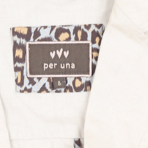 Per Una Women's Beige Linen Blazer Size 8