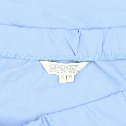 Country Collection Women's Blue A-Line Skirt Size 20