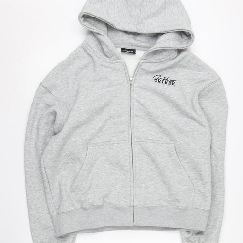 StrikerLab Men's Grey Full Zip Hoodie Size L