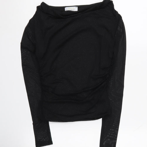 Quiz Women's Black Long Sleeve Top Size 8