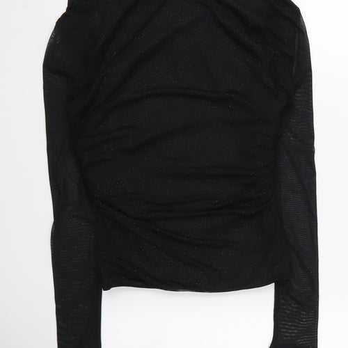 Quiz Women's Black Long Sleeve Top Size 8