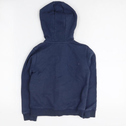 Marks and Spencer Girls Blue Hoodie Size 7 Full Zip