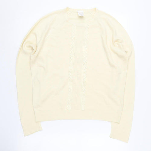 Keynote Women's Ivory Acrylic Knit Jumper Size 14