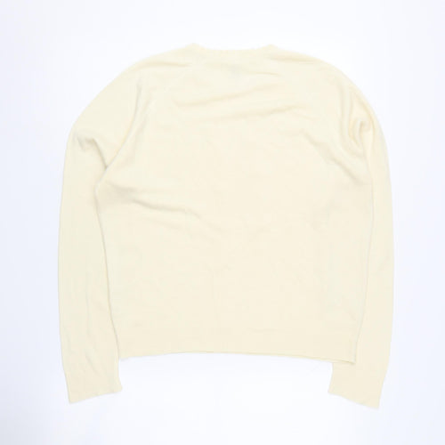 Keynote Women's Ivory Acrylic Knit Jumper Size 14