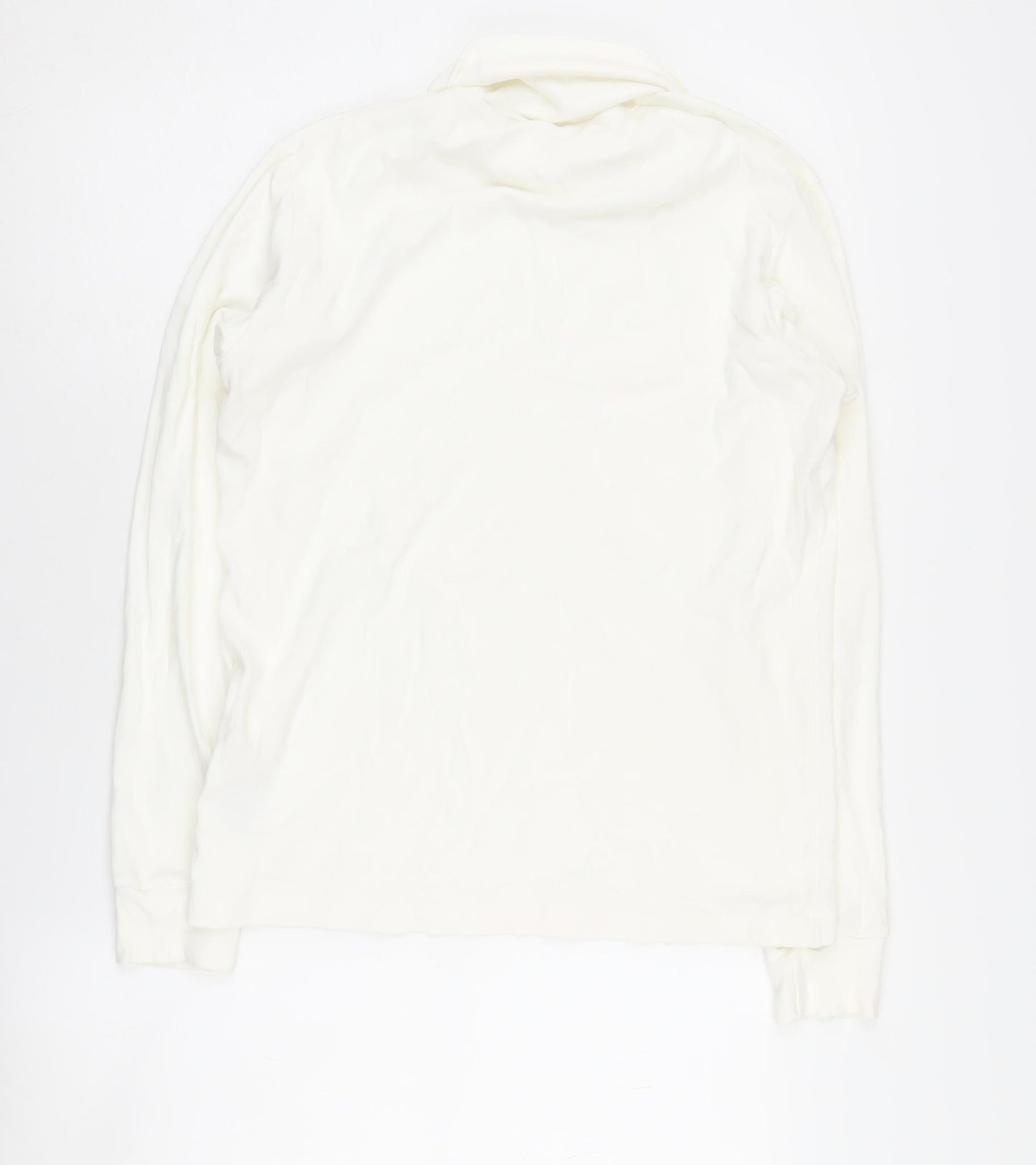 Uniqlo Women's Ivory Cotton Pullover, S, Cowl Neck
