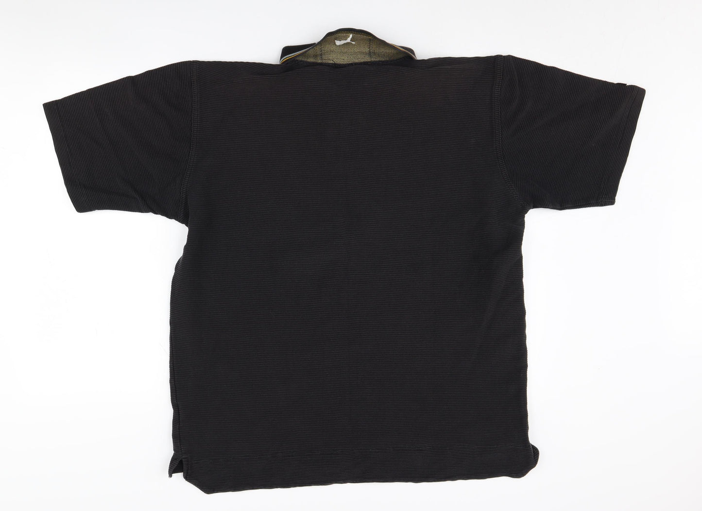 Puma Men's Black Polo Shirt L Collared Casual