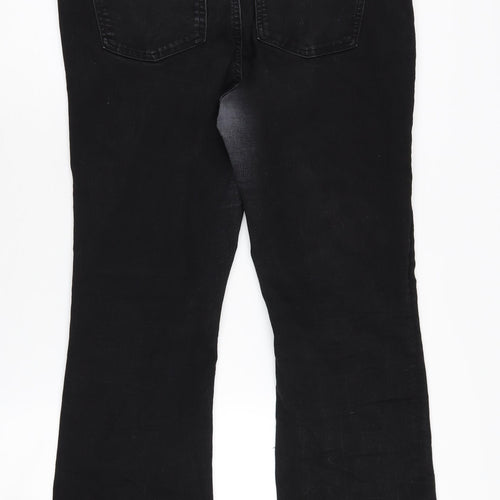 Marks and Spencer Women's Black Bootcut Jeans, Size 18, Regular Fit