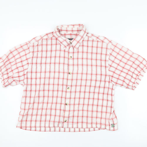 Outdoor Essentials Red Check Button-Up Shirt S