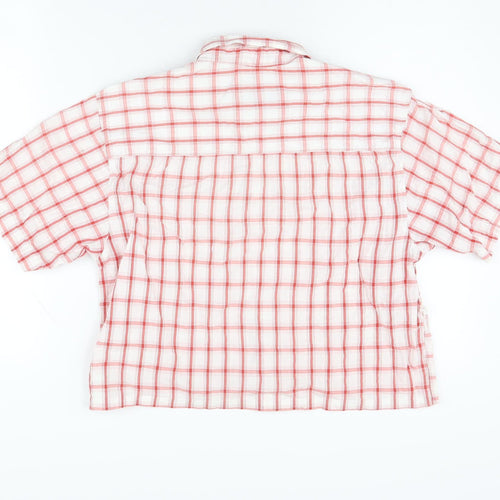 Outdoor Essentials Red Check Button-Up Shirt S
