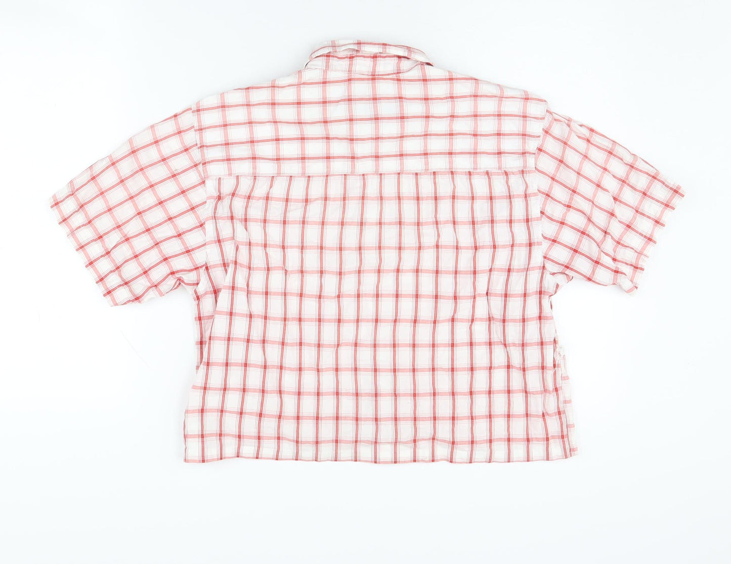 Outdoor Essentials Red Check Button-Up Shirt S