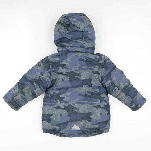 Name It Boys Camouflage Puffer Jacket, Multicoloured, 2-3 Years