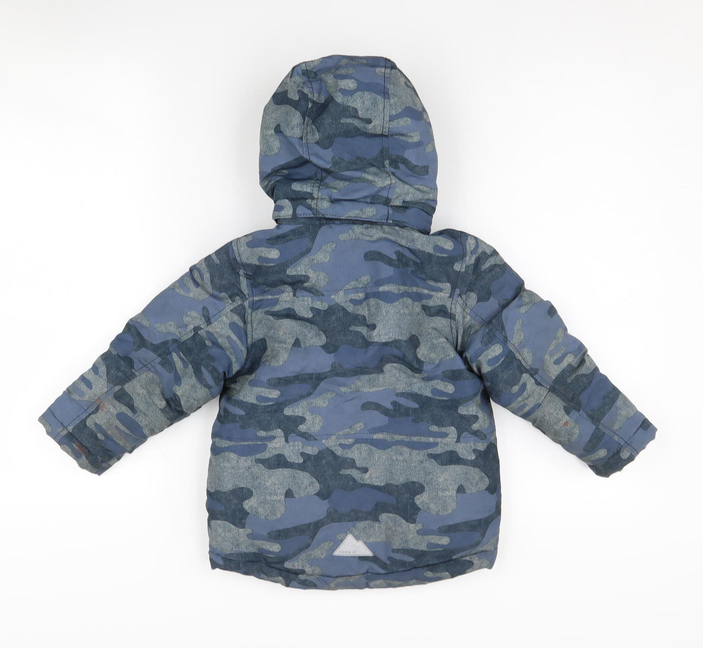 Name It Boys Camouflage Puffer Jacket, Multicoloured, 2-3 Years