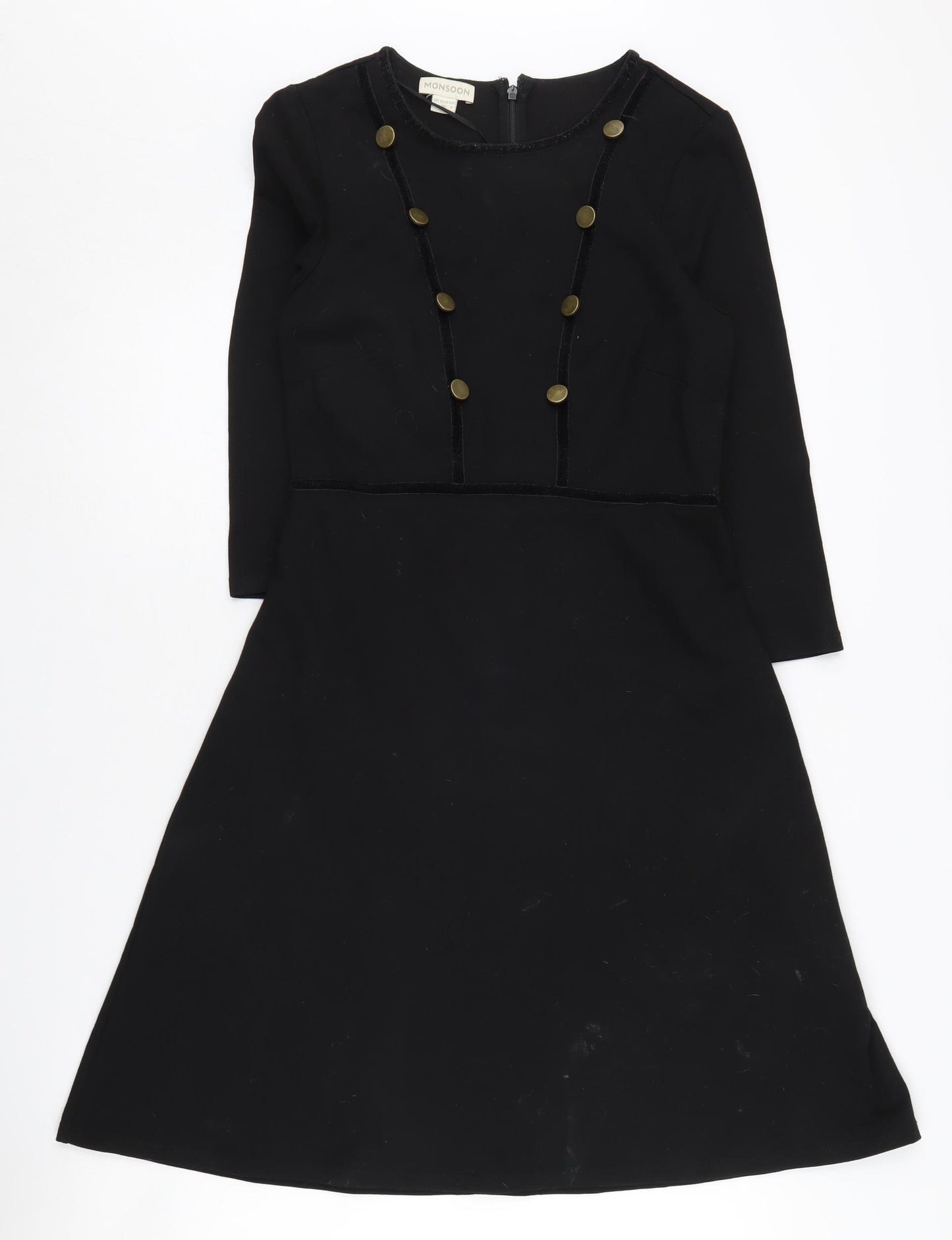 Monsoon Women's Black A-Line Dress Size 8