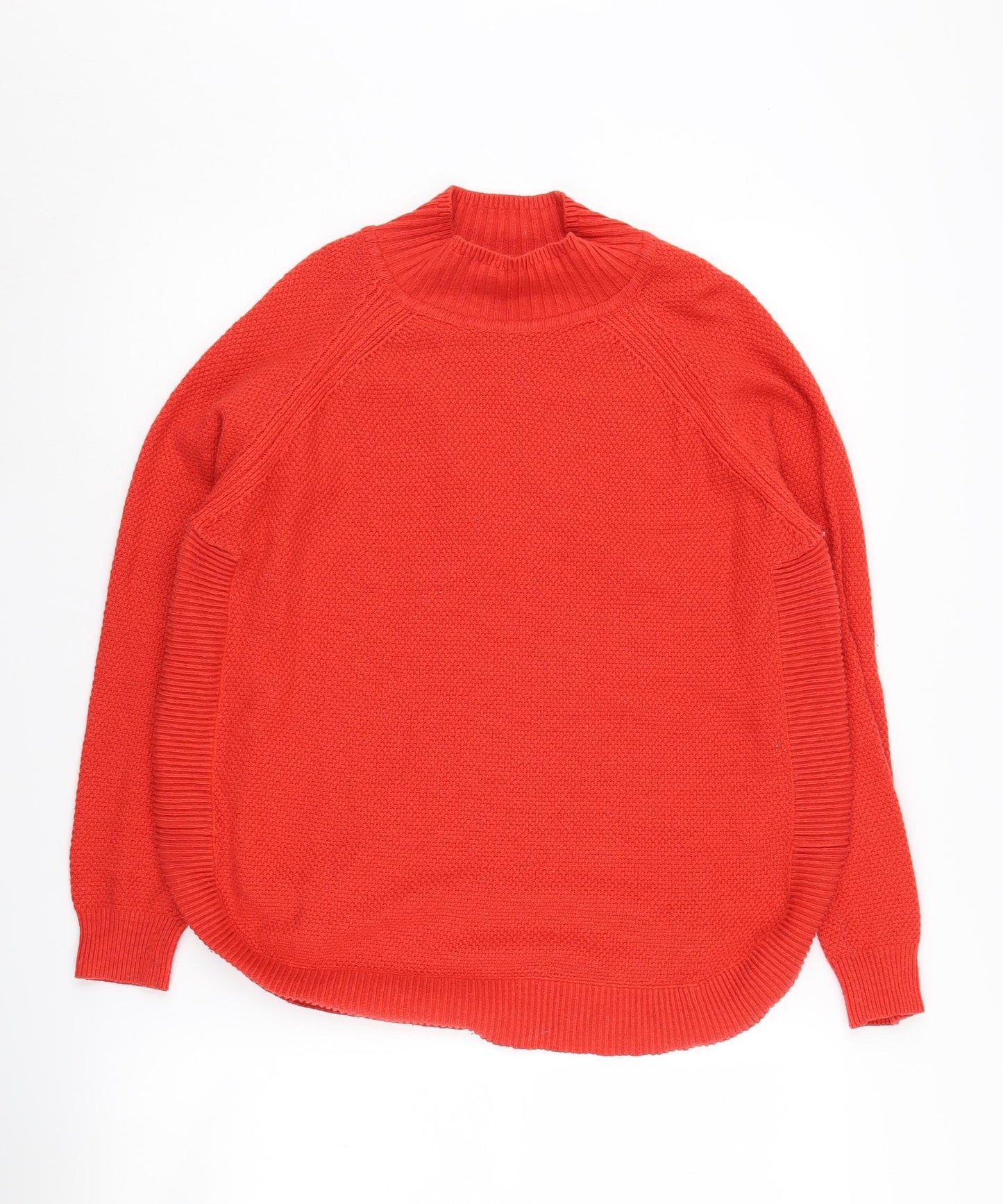 Warehouse Women's Red Mock Neck Pullover Jumper Size 10