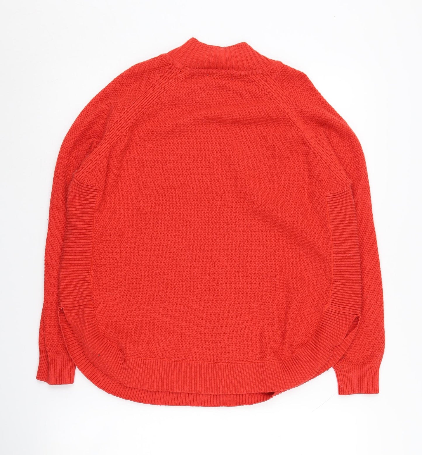 Warehouse Women's Red Mock Neck Pullover Jumper Size 10
