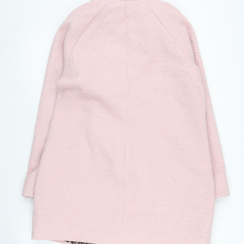 Bonmarché Women's Pink Mid-Length Coat Size 14