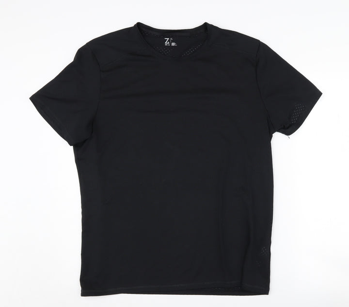 Zella Unisex Black T-Shirt L - Athletic Fit