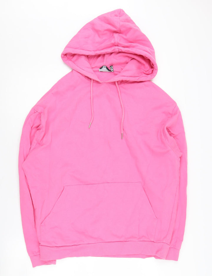 ASOS DESIGN Women's Pink Hoodie Medium