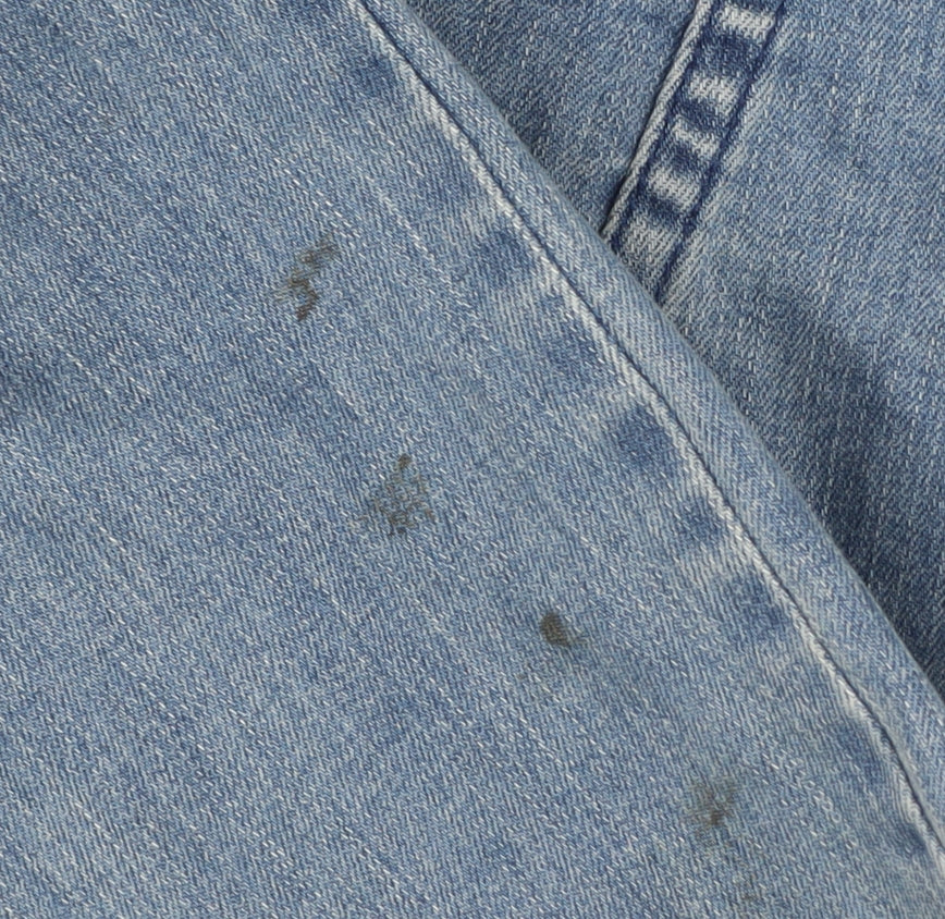 Heine Women's Blue Denim Jacket Size 18, Beaded, Fringed