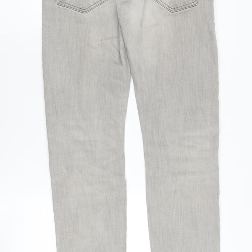 H&M Men’s Grey Slim Fit Jeans Size 32 Low Waist Denim