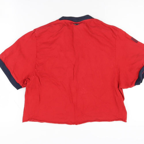 Nike Red Cropped T-Shirt, Unisex S, Casual & Sporty