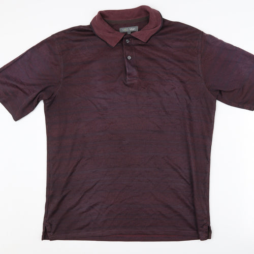 Marks and Spencer Men's Red Polo Shirt M
