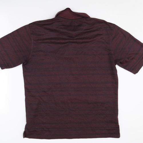Marks and Spencer Men's Red Polo Shirt M