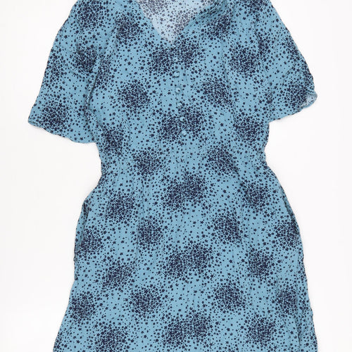 Boden Women's Blue Floral A-Line Dress Size 10