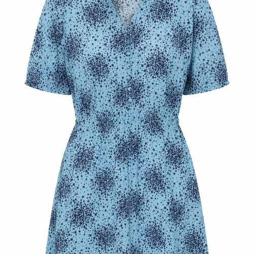 Boden Women's Blue Floral A-Line Dress Size 10