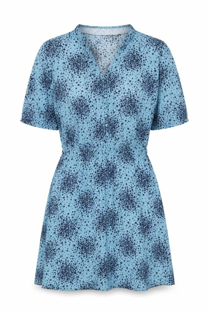 Boden Women's Blue Floral A-Line Dress Size 10