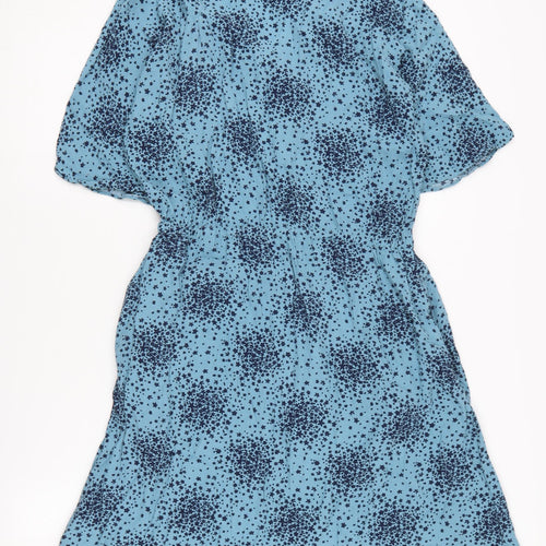 Boden Women's Blue Floral A-Line Dress Size 10