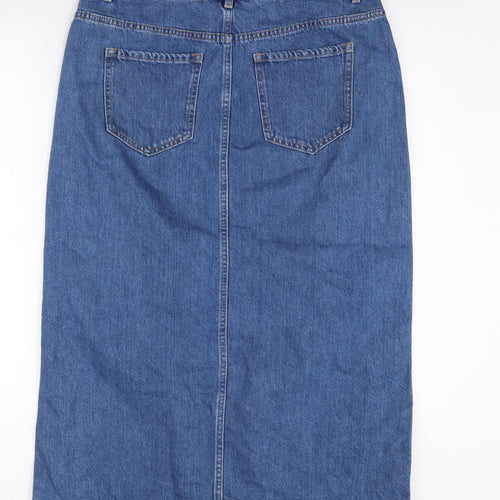 Next Women's Blue Denim Pencil Skirt Size 14