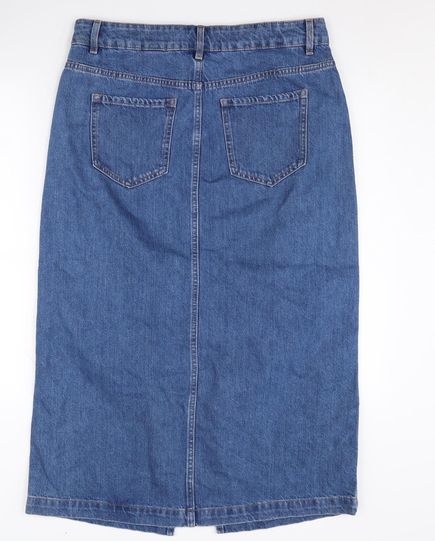 Next Women's Blue Denim Pencil Skirt Size 14
