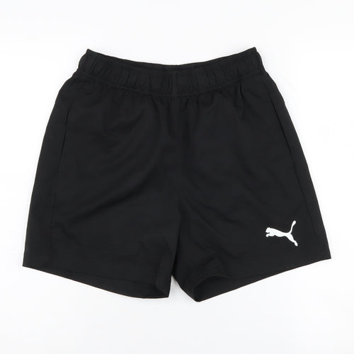 Puma Men's Black Athletic Shorts, Size S, Regular Fit