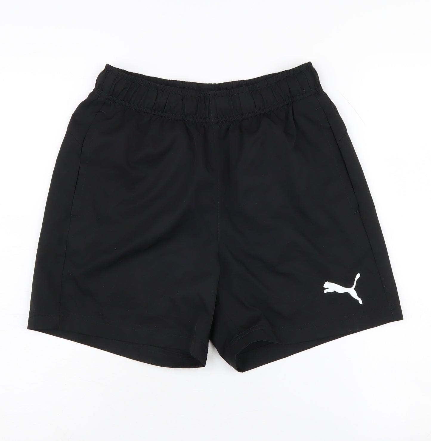 Puma Men's Black Athletic Shorts, Size S, Regular Fit