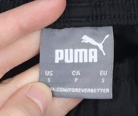 Puma Men's Black Athletic Shorts, Size S, Regular Fit