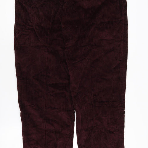 Maine New England Men's Red Corduroy Trousers Size 36