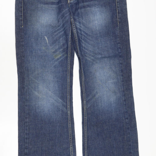 Topshop Women's Blue Straight Jeans Size 32