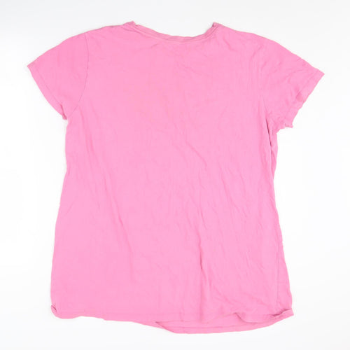 Disney Women's Pink Nightshirt Size M Graphic Short Sleeve