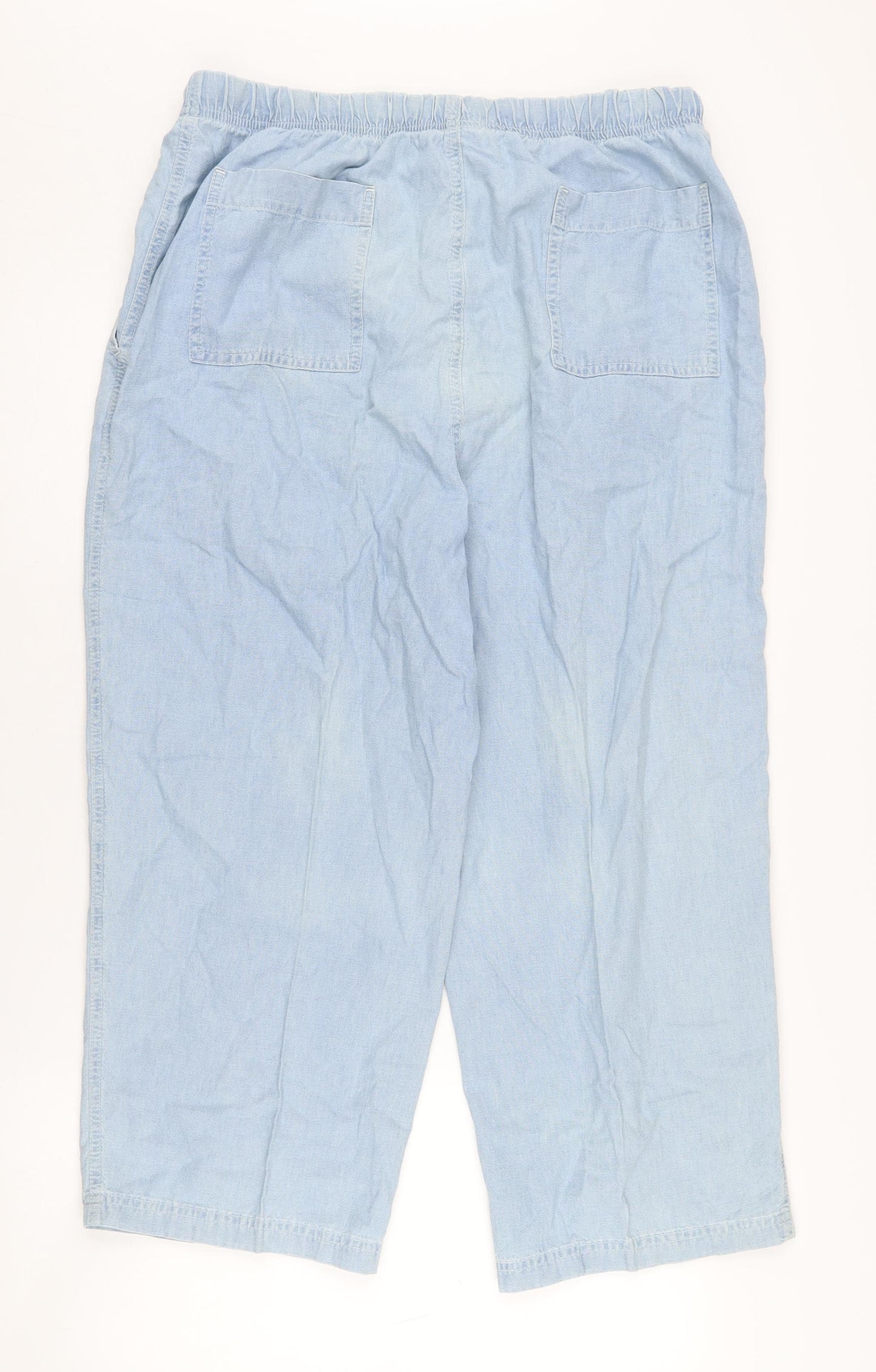 Marks and Spencer Women’s Blue Cropped Trousers Size 18