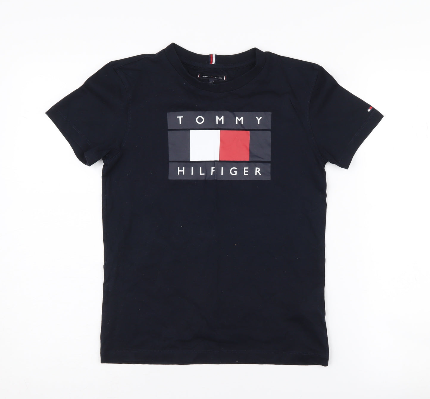 Tommy Hilfiger Boys Black Logo T-Shirt 11-12 Years