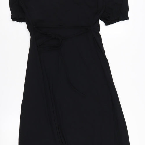 Marks and Spencer Women's Black V-Neck Dress Size 14