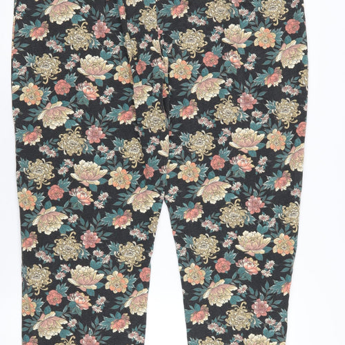 Cotton Traders Women's Multicoloured Floral Leggings Size 22