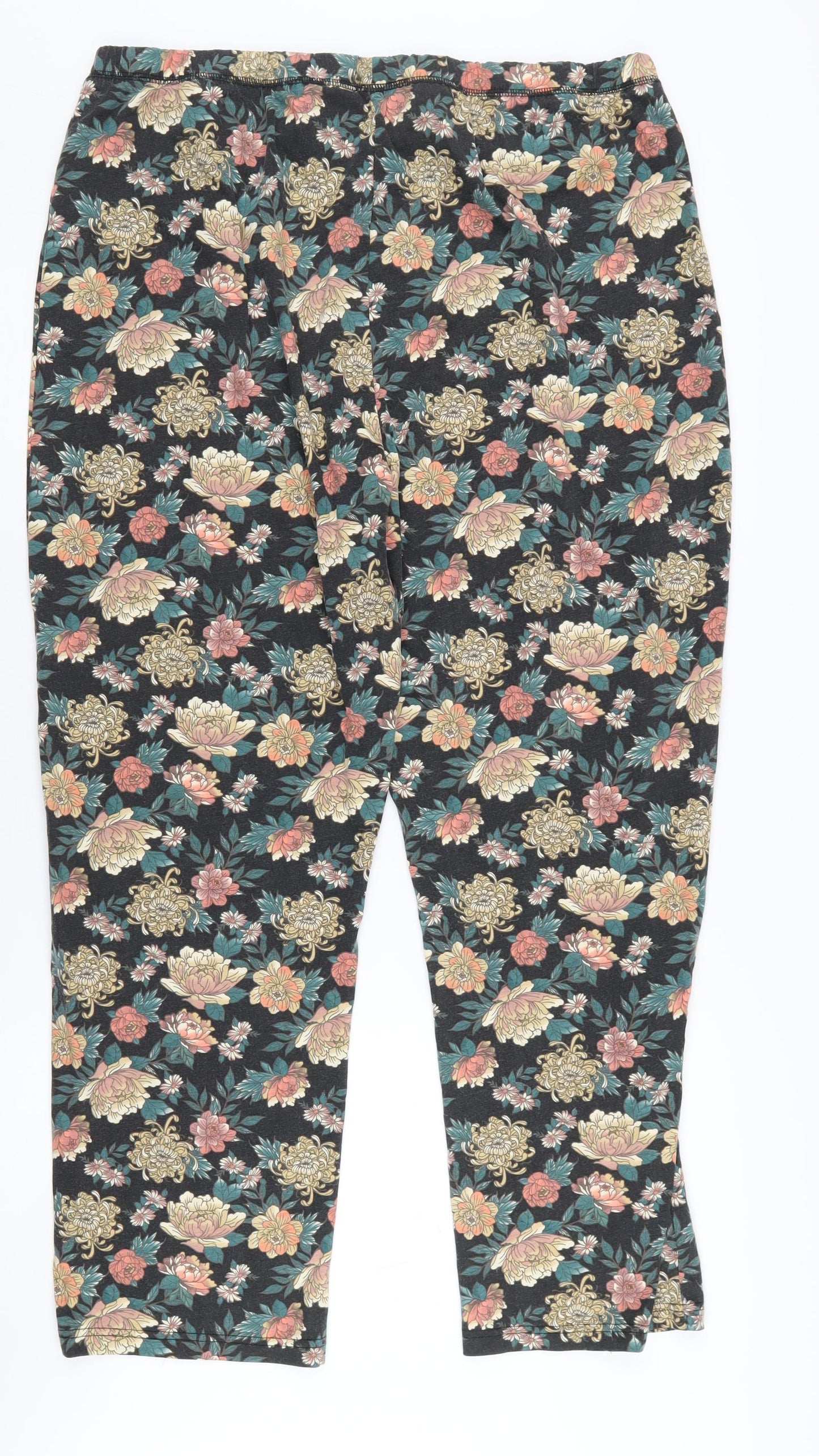Cotton Traders Women's Multicoloured Floral Leggings Size 22