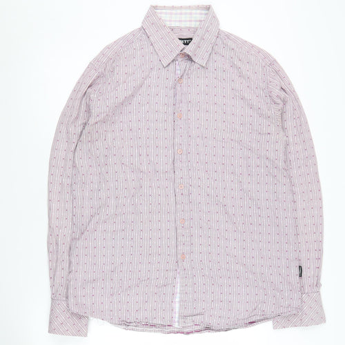 Hamnett Men's XL Multicoloured Striped Shirt