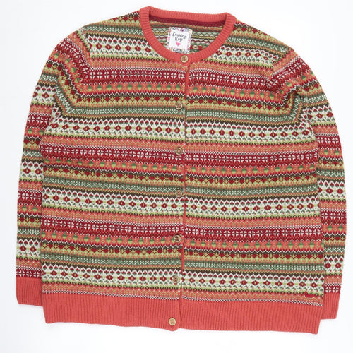 Country Rose Women's Multicoloured Fair Isle Cardigan XL