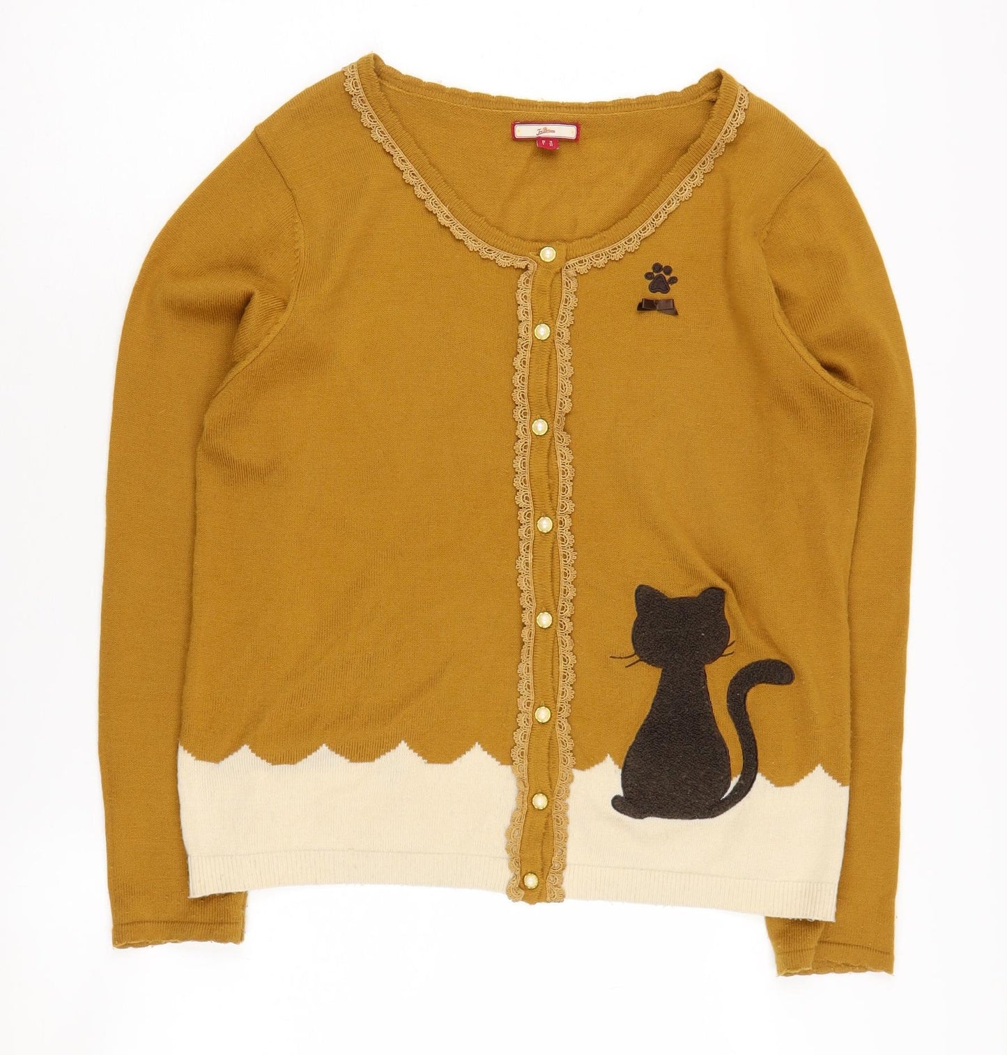 Joe Browns Women's Brown Cat Cardigan Size 14