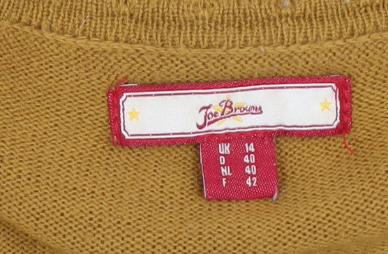 Joe Browns Women's Brown Cat Cardigan Size 14