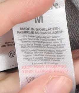 Threadbare Men's Grey Pullover Sweatshirt M